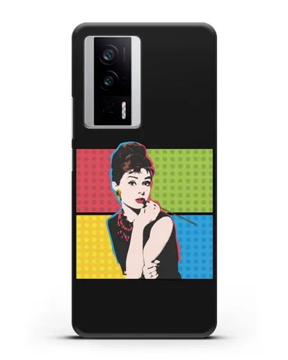 Чехол в стиле поп-арт Рука с пистолетом силиконовый для Xiaomi Poco F5 Pro