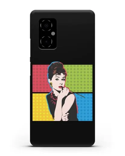 Чехол в стиле поп-арт Рука с пистолетом силиконовый для Xiaomi Poco M4 5G