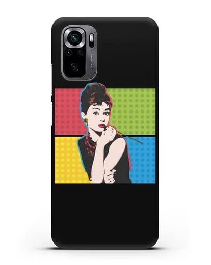 Чехол в стиле поп-арт Рука с пистолетом силиконовый для Xiaomi Poco M5s