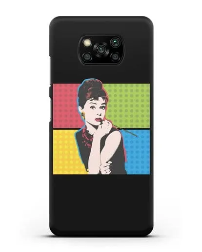 Чехол в стиле поп-арт Рука с пистолетом силиконовый для Xiaomi Poco X3