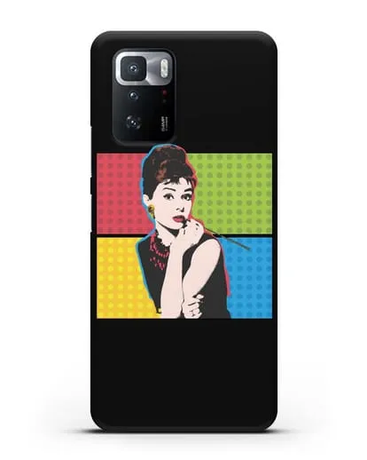 Чехол в стиле поп-арт Рука с пистолетом силиконовый для Xiaomi Poco X3 GT