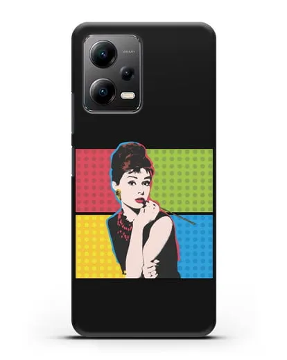 Чехол в стиле поп-арт Рука с пистолетом силиконовый для Xiaomi Poco X5