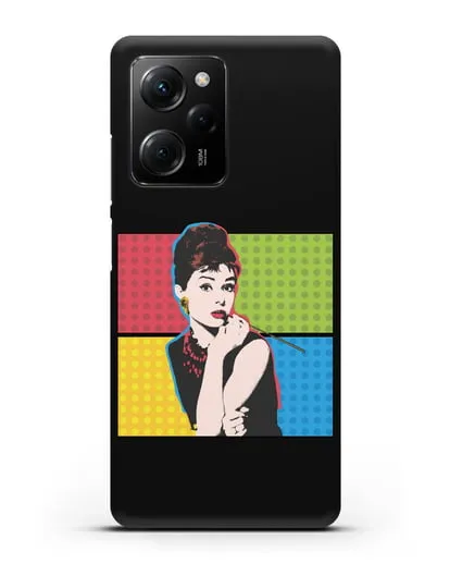 Чехол в стиле поп-арт Рука с пистолетом силиконовый для Xiaomi Poco X5 Pro