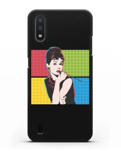 Чехол в стиле поп-арт Рука с пистолетом силиконовый для Samsung Galaxy A01 [SM-A015F]