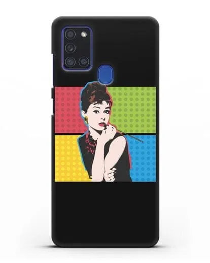 Чехол в стиле поп-арт Рука с пистолетом силиконовый для Samsung Galaxy A21s [SM-A217F]