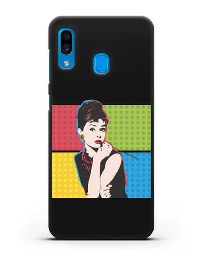 Чехол в стиле поп-арт Рука с пистолетом силиконовый для Samsung Galaxy A30 [SM-A305FN]