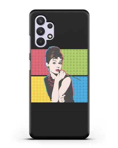 Чехол в стиле поп-арт Рука с пистолетом силиконовый для Samsung Galaxy A32 4G [SM-A325F]