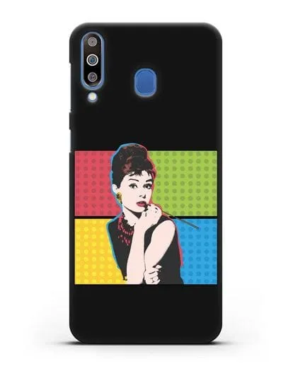 Чехол в стиле поп-арт Рука с пистолетом силиконовый для Samsung Galaxy M30 [SM-M305F]