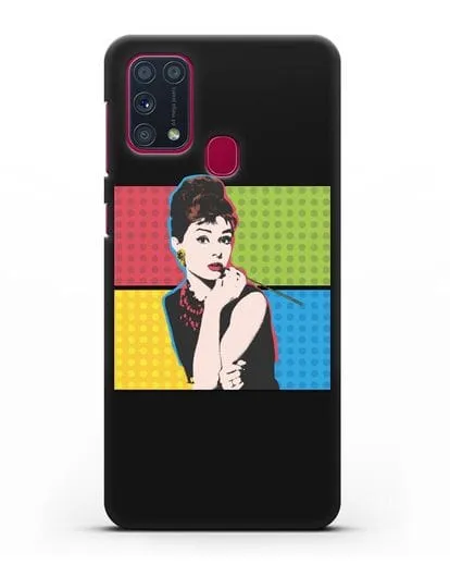 Чехол в стиле поп-арт Рука с пистолетом силиконовый для Samsung Galaxy M31 [SM-M315F]