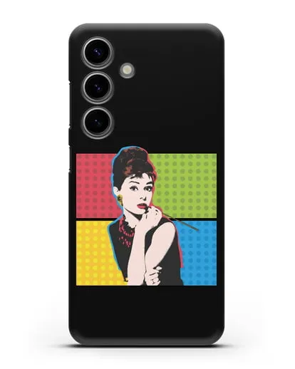 Чехол в стиле поп-арт Рука с пистолетом силиконовый для Samsung Galaxy S24