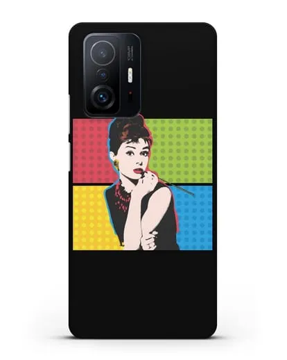 Чехол в стиле поп-арт Рука с пистолетом силиконовый для Xiaomi 11T Pro