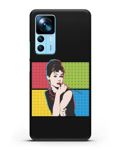 Чехол в стиле поп-арт Рука с пистолетом силиконовый для Xiaomi 12T Pro