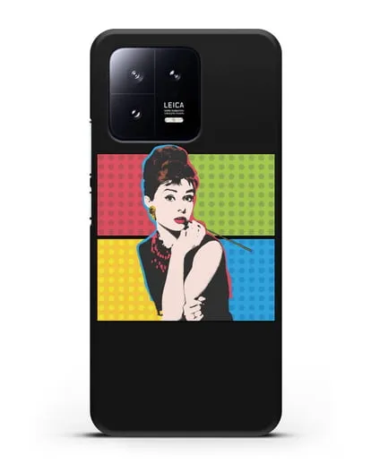 Чехол в стиле поп-арт Рука с пистолетом силиконовый для Xiaomi 13 Pro