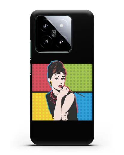 Чехол в стиле поп-арт Рука с пистолетом силиконовый для Xiaomi 14