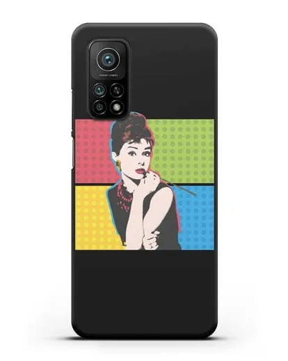 Чехол в стиле поп-арт Рука с пистолетом силиконовый для Xiaomi Mi 10T