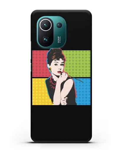 Чехол в стиле поп-арт Рука с пистолетом силиконовый для Xiaomi Mi 11 Pro