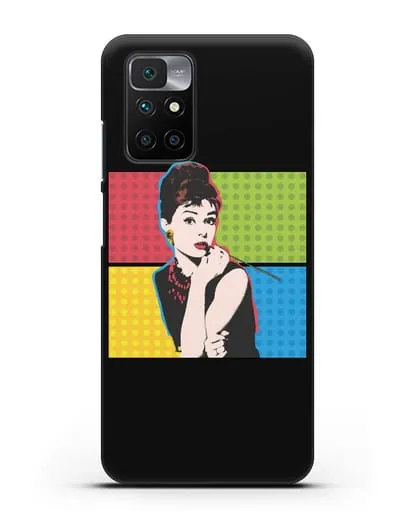 Чехол в стиле поп-арт Рука с пистолетом силиконовый для Xiaomi Redmi 10