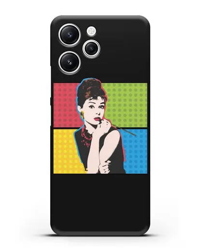 Чехол в стиле поп-арт Рука с пистолетом силиконовый для Xiaomi Redmi 12