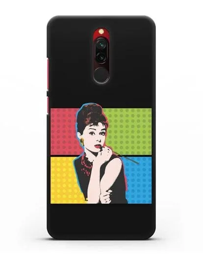 Чехол в стиле поп-арт Рука с пистолетом силиконовый для Xiaomi Redmi 8