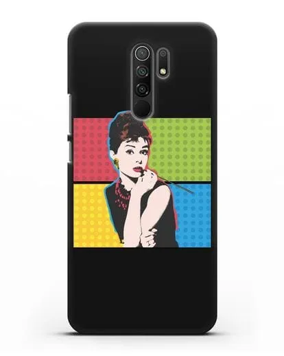 Чехол в стиле поп-арт Рука с пистолетом силиконовый для Xiaomi Redmi 9