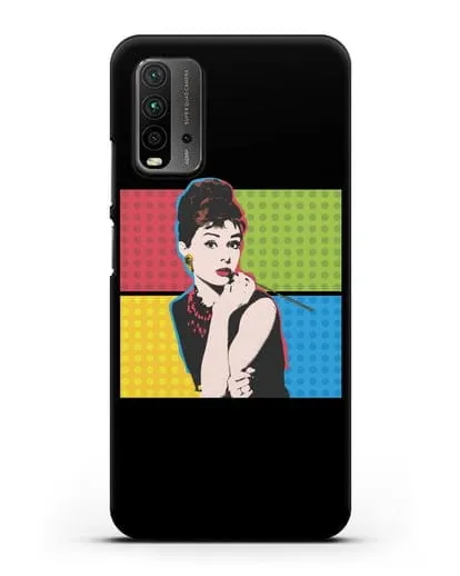 Чехол в стиле поп-арт Рука с пистолетом силиконовый для Xiaomi Redmi 9T