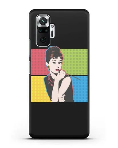 Чехол в стиле поп-арт Рука с пистолетом силиконовый для Xiaomi Redmi Note 10 Pro