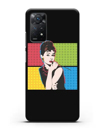 Чехол в стиле поп-арт Рука с пистолетом силиконовый для Xiaomi Redmi Note 11 Pro