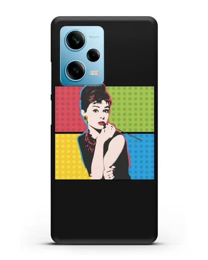 Чехол в стиле поп-арт Рука с пистолетом силиконовый для Xiaomi Redmi Note 12 Pro 5G