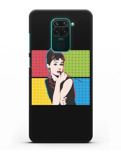 Чехол в стиле поп-арт Рука с пистолетом силиконовый для Xiaomi Redmi Note 9