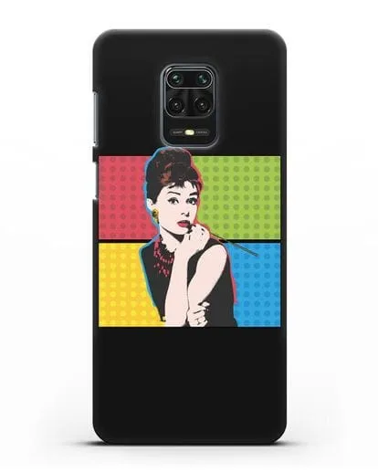 Чехол в стиле поп-арт Рука с пистолетом силиконовый для Xiaomi Redmi Note 9 Pro