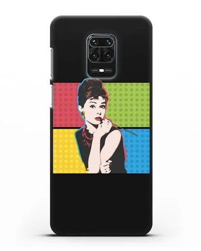 Чехол в стиле поп-арт Рука с пистолетом силиконовый для Xiaomi Redmi Note 9S