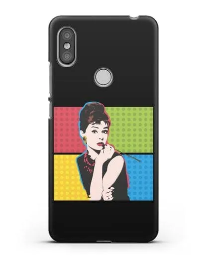 Чехол в стиле поп-арт Рука с пистолетом силиконовый для Xiaomi Redmi S2