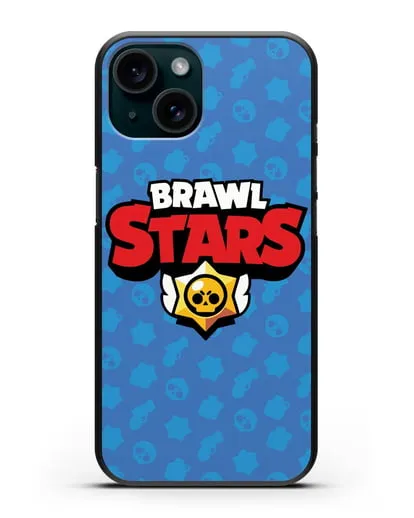 Чехол с логотипом Brawl Stars силиконовый для iPhone 15