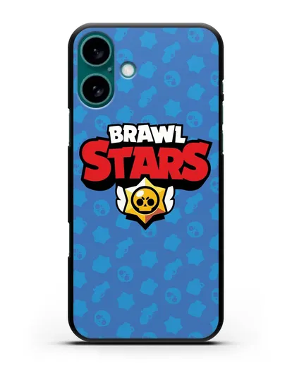 Чехол с логотипом Brawl Stars силиконовый для iPhone 16 Plus