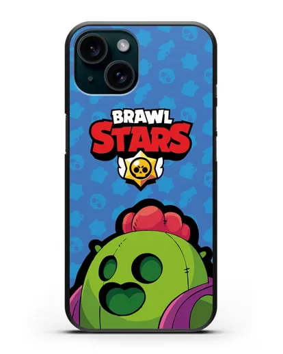 Чехол Спайк Браво Старс силиконовый для iPhone 15