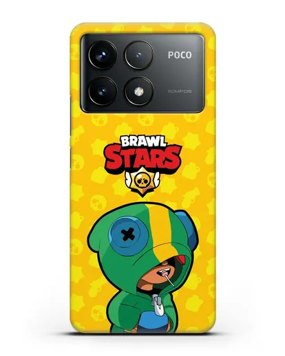 Чехол Леон Браво Старс силиконовый для Xiaomi Poco F6 Pro