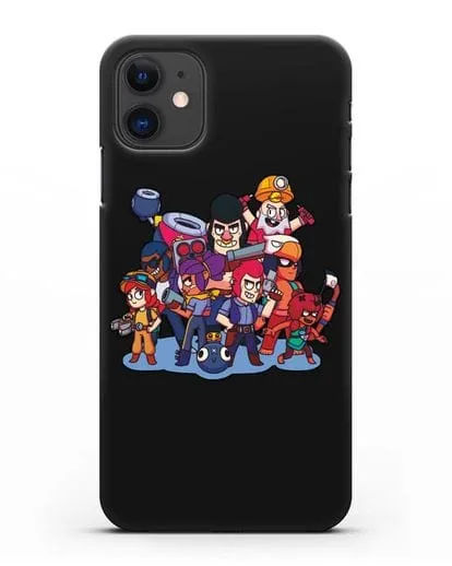 Чехол с изображением геров Brawl Stars силиконовый для iPhone 11