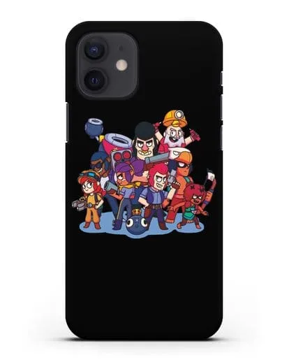 Чехол с изображением геров Brawl Stars силиконовый для iPhone 12
