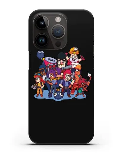 Чехол с изображением геров Brawl Stars силиконовый для iPhone 14 Pro