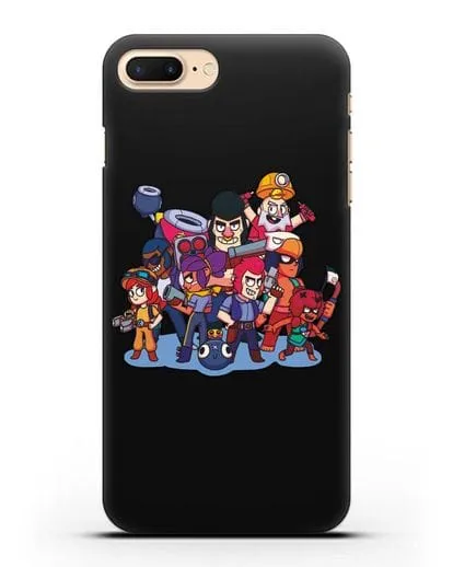 Чехол с изображением геров Brawl Stars силиконовый для iPhone 8 Plus