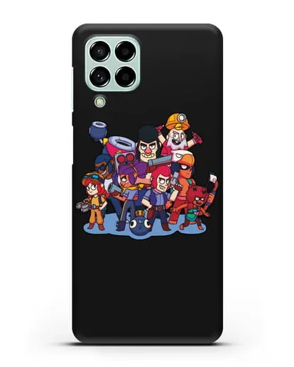 Чехол с изображением геров Brawl Stars силиконовый для Samsung Galaxy M53 [SM-M536]