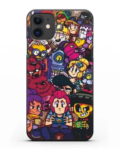 Чехол с иллюстрацией персонажей Браво Старс силиконовый для iPhone 11