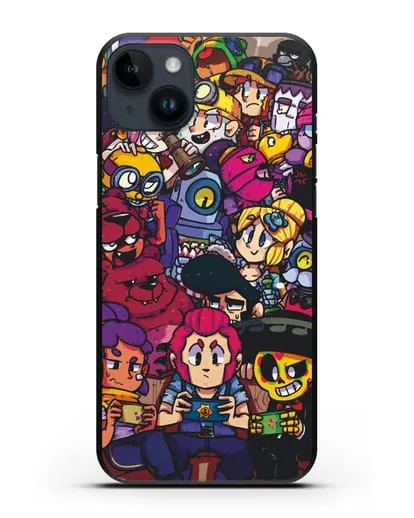 Чехол с иллюстрацией персонажей Браво Старс силиконовый для iPhone 14 Plus