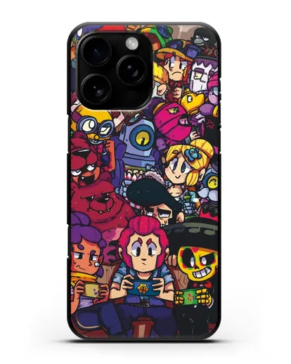Чехол с иллюстрацией персонажей Браво Старс силиконовый для iPhone 16 Pro Max