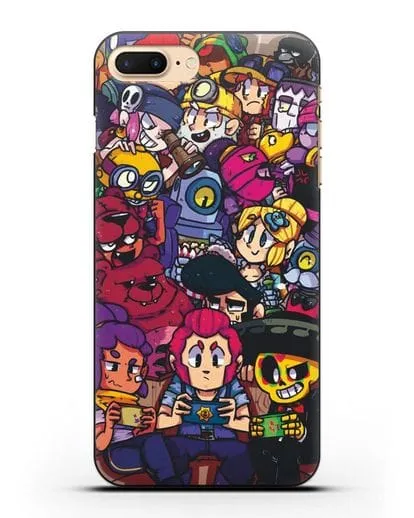 Чехол с иллюстрацией персонажей Браво Старс силиконовый для iPhone 7 Plus