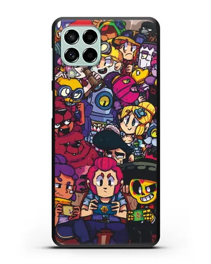 Чехол с иллюстрацией персонажей Браво Старс силиконовый для Samsung Galaxy M53 [SM-M536]