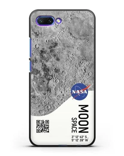 Чехол Луна с координатами силиконовый для Honor 10