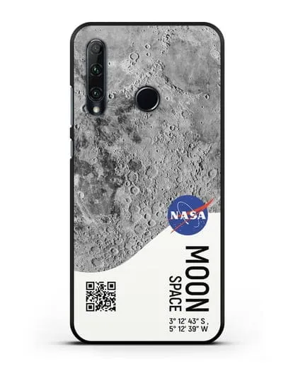 Чехол Луна с координатами силиконовый для Honor 20e