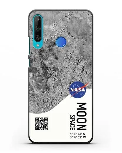 Чехол Луна с координатами силиконовый для Honor 9C