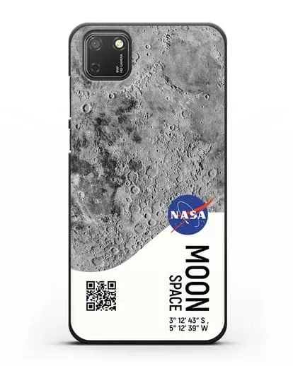 Чехол Луна с координатами силиконовый для Honor 9S